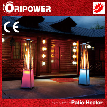 Flame Patio Heater with LED Lights